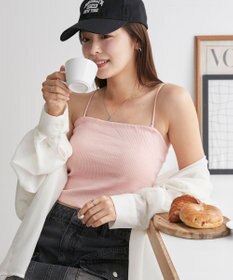 WEGO 【カップ付きインナー/SMサイズ展開】なちゅ盛れカップインショートキャミ