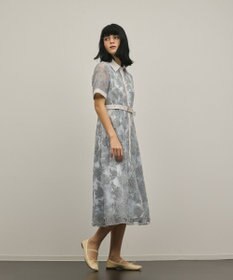 GRACE CONTINENTAL フラワーコード刺繍ワンピース