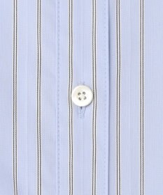 J.PRESS LADIES BEZコットンナイロン ストライプ シャツカラー ブラウス