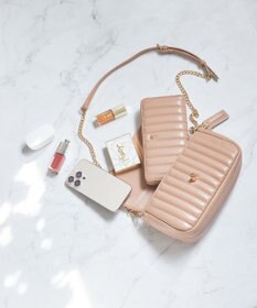 style code 【MERCURYDUO/マーキュリーデュオ】スタッズキルティング　ラウンド長財布