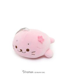 Mother garden しろたん 桜色 ふわもち ぬいぐるみキーホルダー
