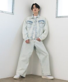 CRAFT STANDARD BOUTIQUE ハイブリーチケミカル加工デニムワイドパンツ