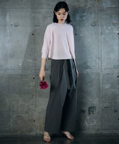 自由区 【カトリエムブーケ】Envelopper ワイドストレートラップパンツ