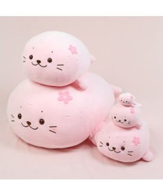 Mother garden しろたん 桜色 ふわもち ぬいぐるみキーホルダー