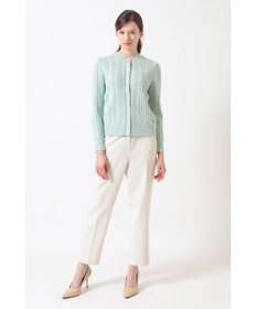 DAKS ミックスケーブルニットカーディガン