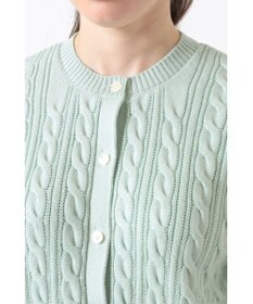 DAKS ミックスケーブルニットカーディガン