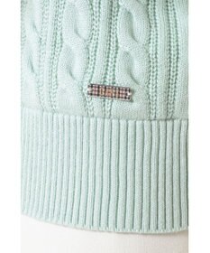 DAKS ミックスケーブルニットカーディガン