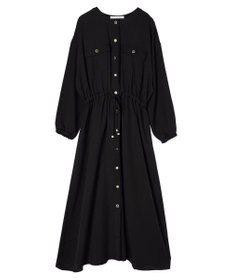 Green Parks ・ＥＬＥＮＣＡＲＥ　ＤＵＥ　イロイロ釦ドロストワンピース