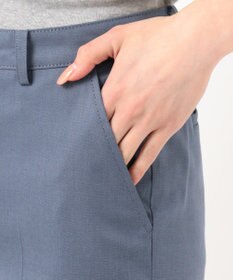 J.PRESS LADIES S 【シワになりにくい】コットンフィッティーシャーク テーパードパンツ