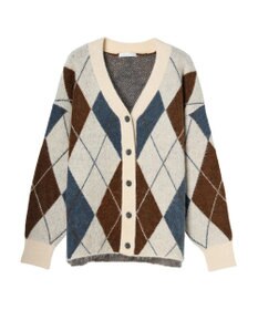 Green Parks 柄アソートニットカーディガン