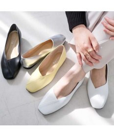 Pointer 日本製 本革Vカットパンプス