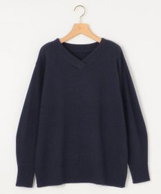組曲 L 【WEB限定】ウールカシミヤミックスVネック ニット