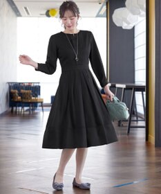 Tiaclasse 【セレモニー・新色追加】キーネックフレアワンピース