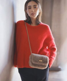 23区 フェイクファーチェーン ショルダー バッグ