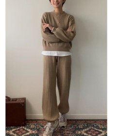 Green Parks リブニットパンツ