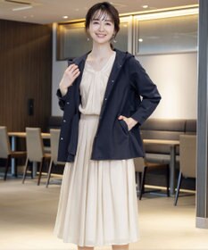 Tiaclasse L 【新色追加・洗える】シフォンギャザーワンピース