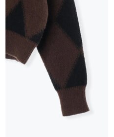 Te chichi アーガイルジャガードVネックカーディガン