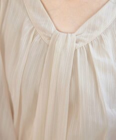 Tiaclasse L 【新色追加・洗える】シフォンギャザーワンピース