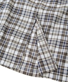 Green Parks チェック柄シャーリングＩラインスカート