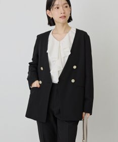 AMERICAN HOLIC 【イージーケア】ノーカラージャケット