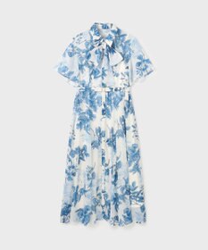 GRACE CONTINENTAL シャドーフラワープリントワンピース