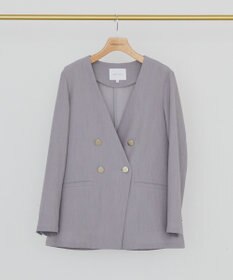 AMERICAN HOLIC 【イージーケア】ノーカラージャケット