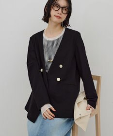 AMERICAN HOLIC 【イージーケア】ノーカラージャケット