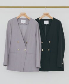 AMERICAN HOLIC 【イージーケア】ノーカラージャケット