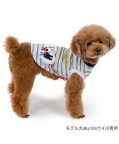 PET PARADISE リサとガスパール ボーダーハートＴシャツ 小型犬