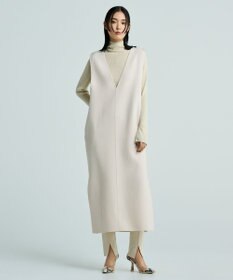 uncrave 【洗える】スムースニット レギンス（uncrave WHITE）