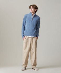 J.PRESS MEN 【KING SIZE】【Cash Lamb’s Wool】ハーフジップニット