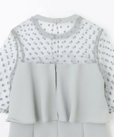 GRACE CONTINENTAL ドットチュールサロペット