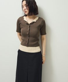 Green Parks ・Ｐｅｔｉｔ　Ｆｌｅｕｒ　バイカラーレイヤードニット