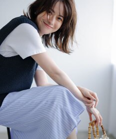 ANY Vネックラメニットベスト