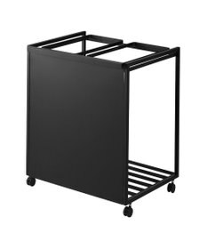 tower 目隠し分別ダストワゴン タワー 45L 2分別 ブラック