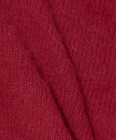 earth music&ecology ロングシャギースリットネックニットプルオーバー