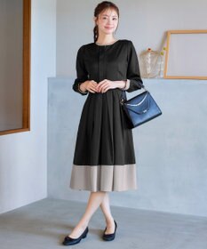 Tiaclasse 【セレモニー・新色追加】キーネックフレアワンピース