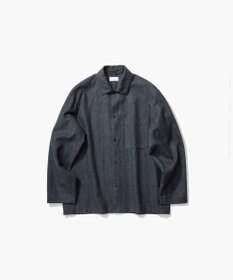 ATON LINEN WOOL TWILL | シャツジャケット - UNISEX
