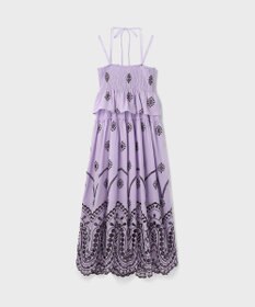 GRACE CONTINENTAL カットワークマキシドレス