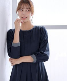 Tiaclasse 【セレモニー・新色追加】キーネックフレアワンピース