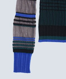 COQ CONCORD カラーブロックリブニット