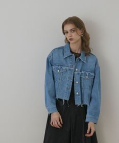 GRACE CONTINENTAL フリンジデニムジャケット
