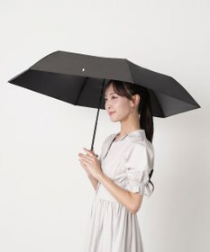 MOONBAT 【遮熱・遮光】POLO RALPH LAUREN(ポロ ラルフローレン)無地 PP刺繍 晴雨兼用 雨傘 折りたたみ傘 簡単開閉