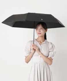 MOONBAT 【遮熱・遮光】POLO RALPH LAUREN(ポロ ラルフローレン)無地 PP刺繍 晴雨兼用 雨傘 折りたたみ傘 簡単開閉