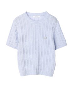 Green Parks ケーブル半袖ニット