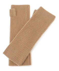 23区 【見上愛さん着用/洗える】ピュアカシミヤ アームウォーマー キャメル系