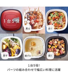 YAMATO テーブル＆キッチン 【レコルト】ポットデュオキャレ  レッド  RPD-4(R)