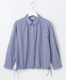 J.PRESS LADIES Jカミーチェストライプ シャツカラー カットソー