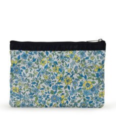 LeSportsac 3ZIP COSMETIC/タペストリーフラワーブルー