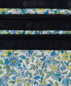 LeSportsac 3ZIP COSMETIC/タペストリーフラワーブルー